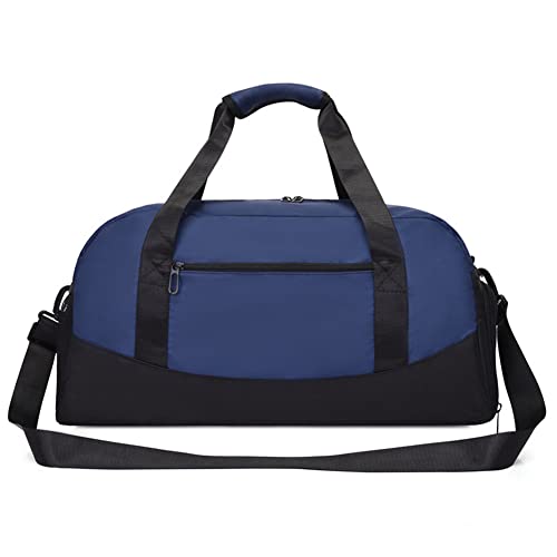 Hixingo Sporttasche mit Schuhfach für Damen und Herren, Große Wasserdicht Reisetasche Leichte Fitnesstasche für Schwimmtasche Gym Sport Fitness Reisen (52x23x27cm,Blau) von Hixingo