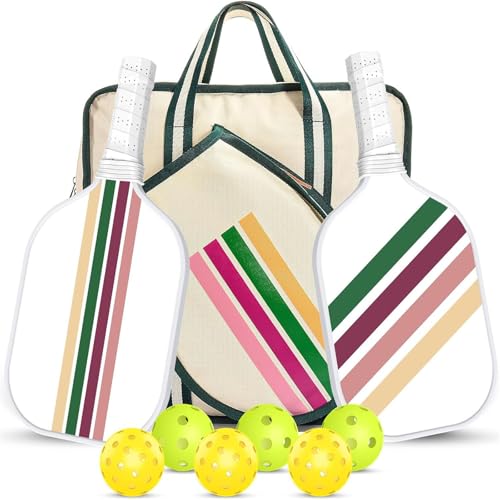 Hixingo Tennistasche für Damen und Herren, Große Pickleball Tasche mit Abnehmbarer, Verstellbarer Riemen für Tennisschläger, Badmintonschläger (39 * 14 * 37cm,R1 Beige) von Hixingo