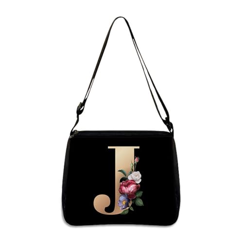 Hixingo Tote Bag Tragetasche Damen Groß Schwarz Shopper Handtasche Schultertasche Umhängetasche Vielseitige Uni Tasche für Arbeit Schule Shopper Lässige Täglich (J,28 * 24 * 7cm) von Hixingo