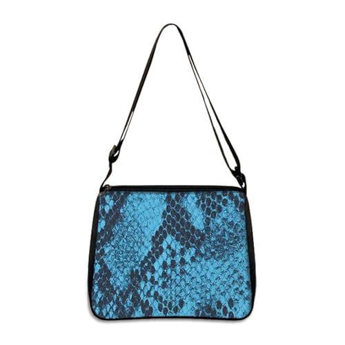 Hixingo Tote Bag Tragetasche Damen Groß Shopper Handtasche Schultertasche Umhängetasche Vielseitige Uni Tasche Druck für Arbeit Schule Shopper Lässige Täglich (Blau,28 * 24 * 7cm) von Hixingo