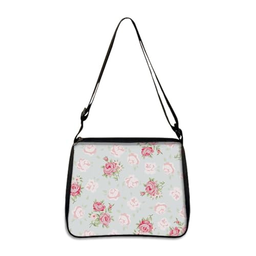 Hixingo Tote Bag Tragetasche Damen Groß Shopper Handtasche Schultertasche Umhängetasche Vielseitige Uni Tasche für Arbeit Schule Shopper Lässige Täglich (Zerbrochene Blumen 8,22.5x7.5x20cm) von Hixingo