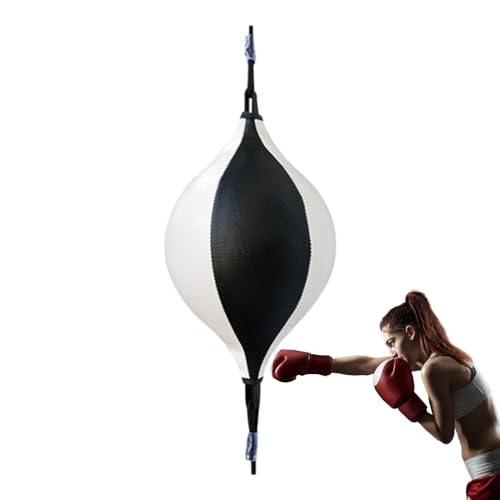 Double End Speed Bag, Professioneller Punchingball, Verbesserung der Reaktionsgeschwindigkeit Boxausrüstung, Double End Boxsäcke, MMA Speed Bag Puning Training, Einfach zu bedienen, Tragbar für Home von Hjatirace