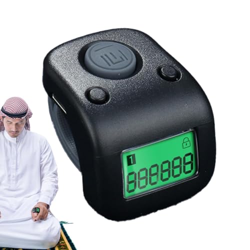 Hjatirace Glowing Hand Tally Clicker, Mechanischer Zahlenzähler, Silent Tally Clicker, Genauer Ziffernzähler, Event Count Clicker, Beleuchteter Leiser Präzisions Sport Tally Counter für Golf Sport von Hjatirace