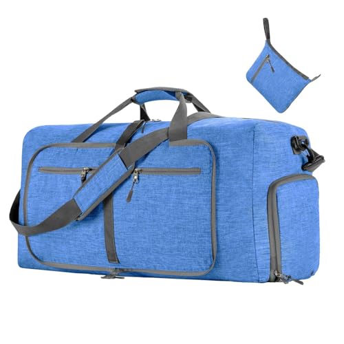 Reisetasche, faltbarer Koffer-Organizer, wasserdichte Sporttasche, Multi-Pocket-Reisetasche, Camping-Reisetasche, multifunktionale wasserdichte Reisetasche für Camping, blau, Refer to description, von Hjatirace