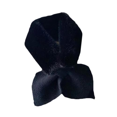 Hmsanase Schals Damen Tücher Halstuch Scarf Kreuz Träger Schal Weicher Halstuch Mädchen Damen Herbst Winter Strickschal Einheitsgröße Schwarz von Hmsanase