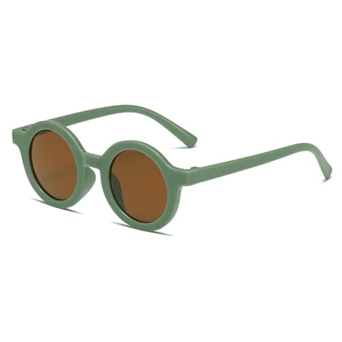 Sonnenbrille Herren Damen Unisex Children's Sunglasses Parent-Child Frosted Glasses Decorative Runway Shades for 1-8 Year Olds Children's Sunglasses Green von Hmsanase