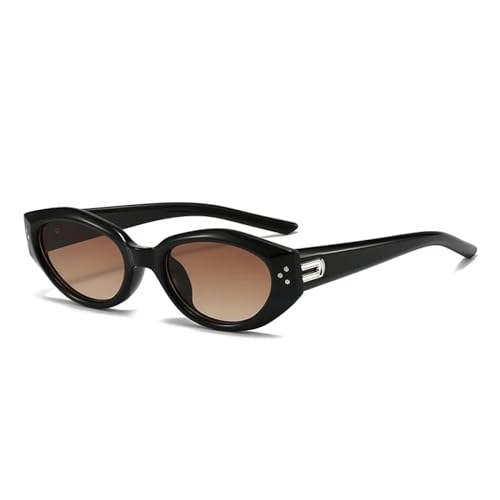 Sonnenbrille Herren Damen Unisex Punk Sports Sunglasses for Men Women Sun Glasses Men's Vintage Shades Eyewear Tea von Hmsanase
