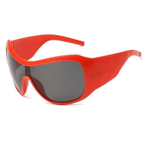 Sonnenbrille Herren Damen Unisex Sunglasses Cycling Glasses MTB Bike Protection Eyewear Running Fishing Sports Men Women Polarized Bicycle Sunglasses Red von Hmsanase