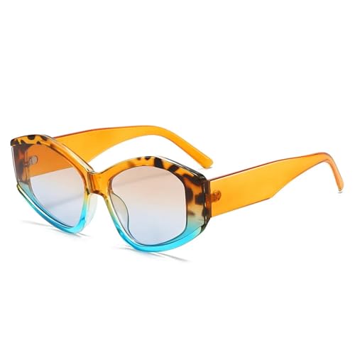 Sonnenbrille Herren Damen Unisex Sunglasses Women Multi-Color Gradient Vintage Shades Sun Glasses Eyewear Aspicture von Hmsanase