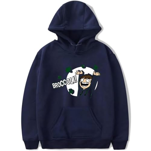 Eddsworld Merch Hoodie Anime-Druck Baumwolle Kapuzenpullover Stilvoll Und Lustig Langärmelig Oberteil Lässig Streetwear Harajuku-Stil Übergroße Pullover-Black||XS von Hnswxw