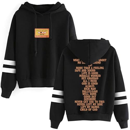 Forrest Frank Kapuzenpullover Album Tracklist Merch Pullover Unisex Mode Parallel Bars Ärmel Streetwear Hip Hop Retro Übergroßes Sweatshirt Herren Sweatshirt-Black||XS von Hnswxw