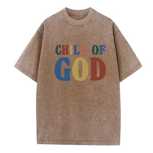 Hnswxw Forrest Frank T-Shirt Child of God Album Print Gewaschen Kurzarm Unisex Retro Harajuku Style Streetwear Damenmode Pullover Fanbekleidung-Black||XS von Hnswxw