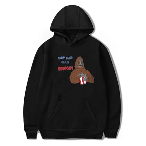 Hnswxw The Big LEZ Show Kapuzenpullover Rundhalspullover Anime-Druck Kapuzenpullover The Sasquatch Langärmelige Sweatshirts Lässig Übergröße Lockeres Oberteil Modischer Und Süßer Pullover-Blue||4XL von Hnswxw