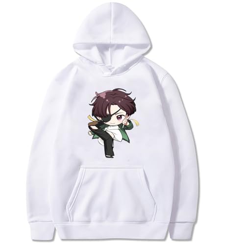 Wind Breaker Hoodie Anime Print Kapuzenpullover Niedliches Und Lustiges Kapuzenpullover Mode Lässig Plus Size Langarm Top Streetwear-Black||XS von Hnswxw