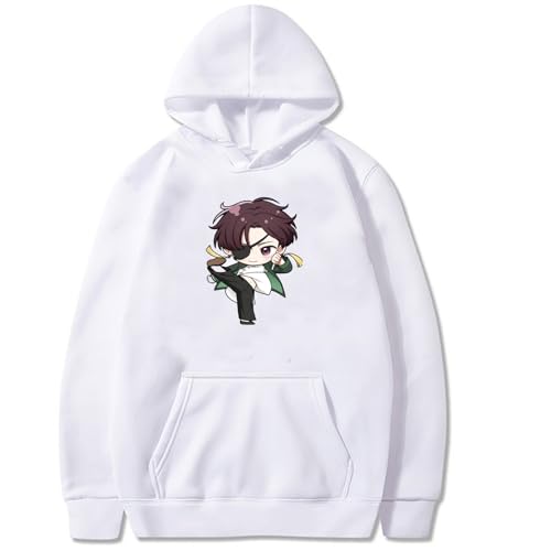 Wind Breaker Kapuzenpullover Anime Print Kapuzenpullover Harajuku Stil Mode Streetwear Lose Casual Langarm Top Herren Damen Plus Size Sweatshirt-Black||XS von Hnswxw