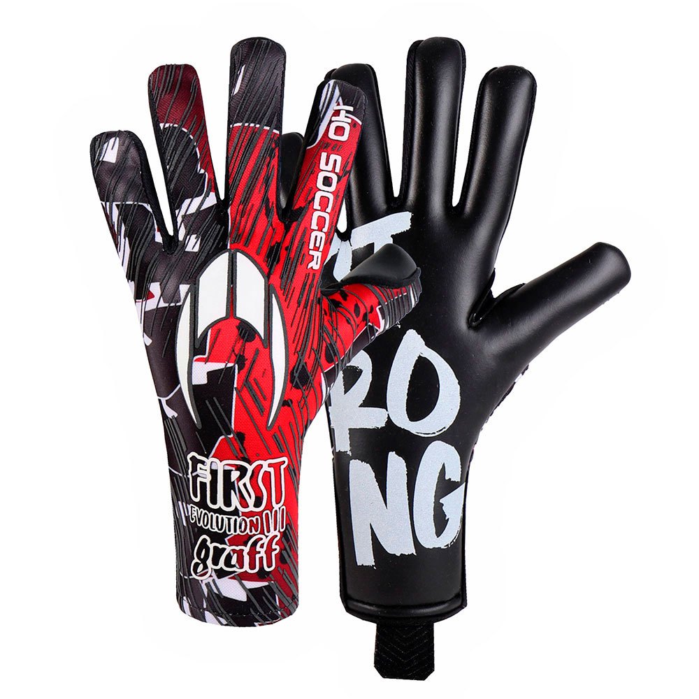 Ho Soccer First Evolution Iii Ng Graffiti Goalkeeper Gloves Rot 4 1/2 von Ho Soccer