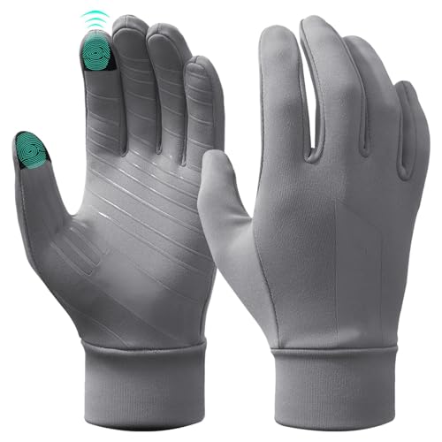 Hobngmuc Warme Winterhandschuhe Für Frauen Und Männer, Winddichte Fäustlinge Zum Radfahren, Atmungsaktive Radfahr-Fäustlinge, Anti-Rutsch Touchscreen Warme Handschuhe Für Outdoor, Autofahren von Hobngmuc