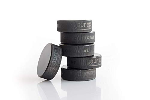 Hockey Revolution Eishockey-Pucks – hergestellt in Tschechien – langlebiges Gummi mit glatten Seiten, Noppen-Seitenwänden – Regulationsgröße – Durchmesser 7,6 cm, Dicke 2,5 cm, 170 g, Schwarz Hockey Revolution Eishockey-Pucks – hergestellt in Tschechien – langlebiges Gummi mit glatten Seiten, Noppen-Seitenwänden – Regulationsgröße – Durchmesser 7,6 cm, Dicke 2,5 cm, 170 g, Schwarz von Hockey Revolution