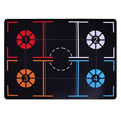 Hodeffior Basketball Trainer Matte, Fußball Schritt Training Matte, Fußball Fuß Kontrolle Matte, Kontrolle Praxis Basketball Ausrüstung Fuß Übung Matte für Kinder Erwachsene Below Ball Kontrolle von Hodeffior