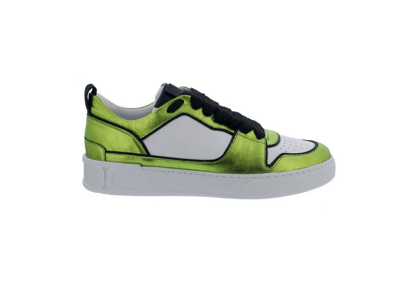 Högl Högl Sneaker, Sportycalf-Leder, Premiumsheep Metallic, Green / Multi, Schnürschuh von Högl