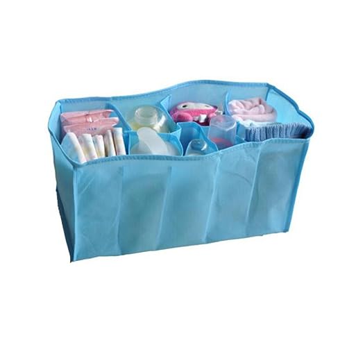 Hoement Wickeltaschen Organizer Größe L Blau Multifunktionale Fächer Für Kinderwagen Inklusive Flaschen Abtropfständer Und Platz Für Mama' Essentials Ideal Für Erzieherinnen Und von Hoement