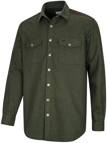 Hoggs of Fife Dunvegan Heavyweight Flannel Shirt Loden Hoggs of Fife Dunvegan Heavyweight Flannel Shirt Loden von Hoggs of Fife
