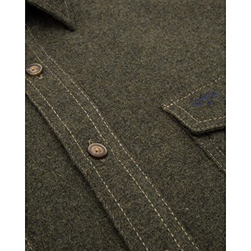 Hoggs of Fife Dunvegan Heavyweight Flannel Shirt Loden von Hoggs of Fife