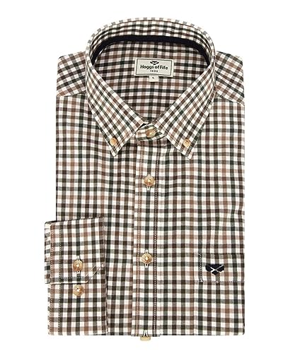 Hoggs of Fife Garvock Cotton Twill Herringbone Check Shirt von Hoggs of Fife