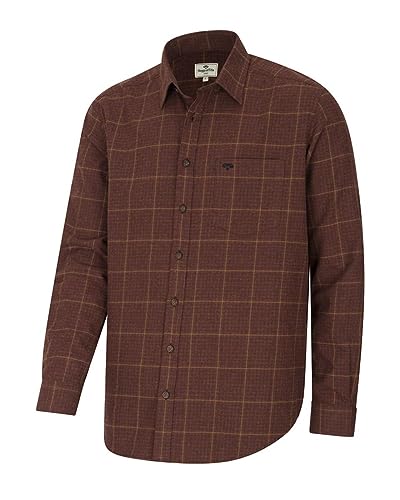 Hoggs of Fife Harris CottonWool Twill Check Shirt Rust von Hoggs of Fife