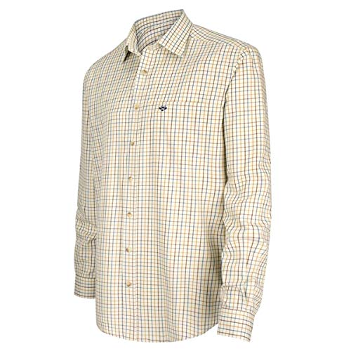 Hoggs of Fife Inverness Cotton Tattersall Shirt - Braun Gold Navy Hoggs of Fife Inverness Cotton Tattersall Shirt - Braun Gold Navy von Hoggs of Fife