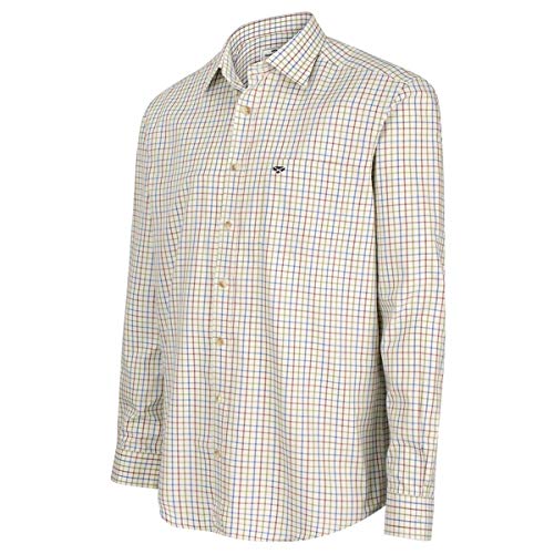 Hoggs of Fife Inverness Cotton Tattersall Shirt - Wein Blau Grün Hoggs of Fife Inverness Cotton Tattersall Shirt - Wein Blau Grün von Hoggs of Fife