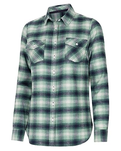 Hoggs of Fife Isla Flannel Check Shirt Green von Hoggs of Fife