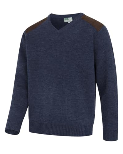 Hoggs of Fife Melrose II V-Neck Pullover - Meadow Green Marl von Hoggs of Fife