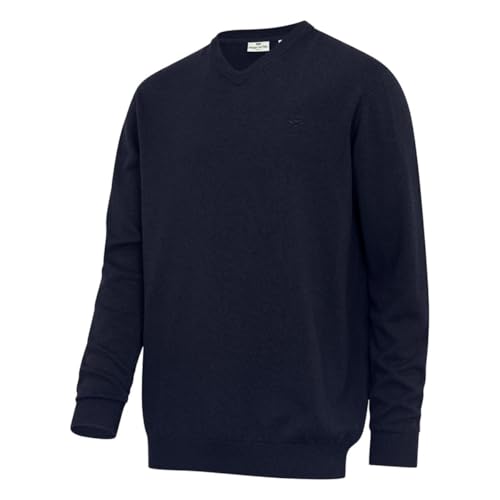 Hoggs of Fife Stirling II LS Pullover - Heather Blue von Hoggs of Fife