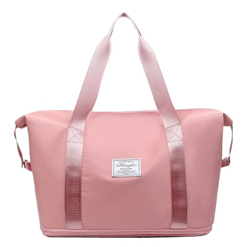 Reisetasche Damen Weekender Bag Groß Handgepäck Tasche Faltbare Saunatasche Gym Sporttasche Travel Duffle Bag Für Flugzeug Reisen Camping Reisetasche Damen Weekender Bag Groß Handgepäck Tasche Faltbare Saunatasche Gym Sporttasche Travel Duffle Bag Für Flugzeug Reisen Camping von Hogvinnatil