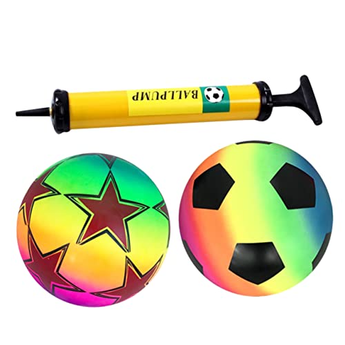 Hohopeti 1 Satz Ballspielzeug Bälle Pool aufblasbar Kinder Outdoor Kinder draußen Kid Toys Kinderspielzeug Spielzeuge Ball für Kinder lustiger aufblasbarer Fußball von Hohopeti