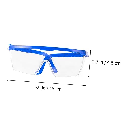 Hohopeti 1Stk Spucke Leitblech klare Gläser chemische Schutzbrille Pflegebrille klare Schutzbrille Anti-Staub-Brille schutzbrillen besenhalter goggles Staubschutzbrille Outdoor-Brille Blue von Hohopeti