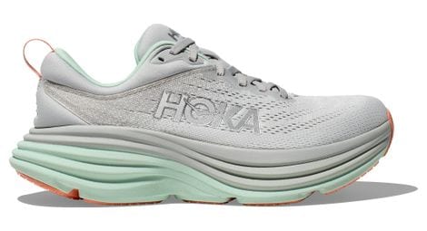 hoka bondi 8 large d grau blau damen running schuhe von Hoka One One