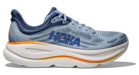 hoka bondi 9 laufschuhe blau orange herren von Hoka One One