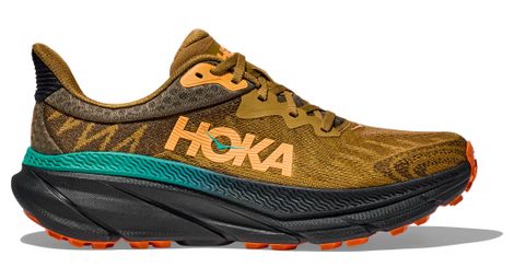 hoka challenger 7 trailrunning schuhe braun  orange herren von Hoka One One