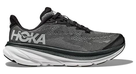 hoka clifton 9 youth kinder laufschuhe schwarz weis von Hoka One One