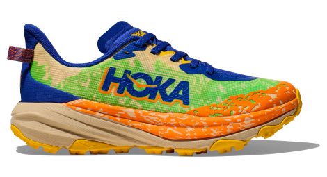 hoka speedgoat 6 youth kinder trailrunning schuhe blau grun orange von Hoka One One