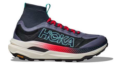 hoka tecton x 3 trailrunning schuhe blau rot damen von Hoka One One