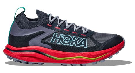 hoka zinal 2 trailrunning schuhe blau rot herren von Hoka One One