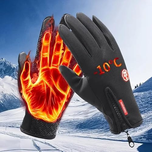 HoldOneLight Frostfit Thermo Handschuhe, Frostfit Thermohandschuhe Herren Damen Wasserdicht Touchscreen Handschuhe Für Arbeit Fahrrad (XXL) von HoldOneLight