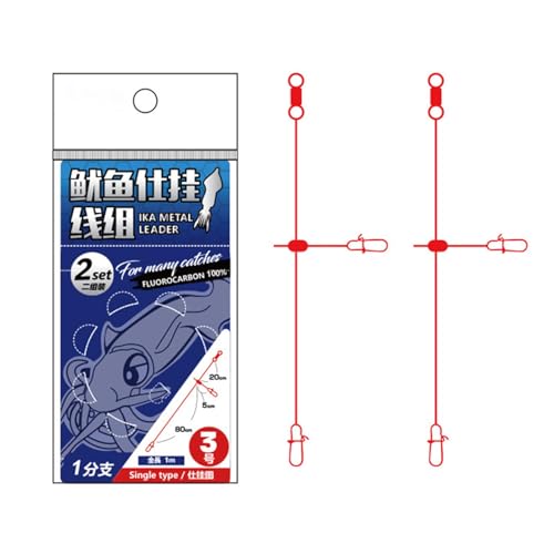 Holdes Angelvorfach-Set, Salzwasser-Angelvorfächer,Hochfester Draht-Angelvorfach, Salzwasserschnüre, Drahtvorfach | Vielseitige Angelköder-Draht-Salzwasser-Angelausrüstung für das Boots- und von Holdes