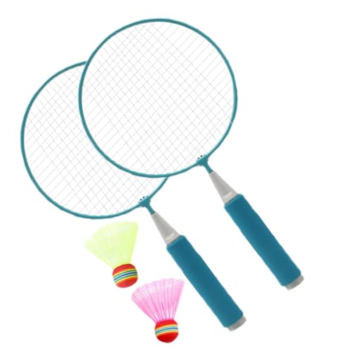 Holdes Badminton-Set,Badmintonschläger - Verstärkter Kinder-Badmintonschläger, 2 Nylon-Federbälle im Lieferumfang enthalten - Unterhaltungsschläger-Sportspielzeug für Indoor-Outdoor-Sportspiele von Holdes