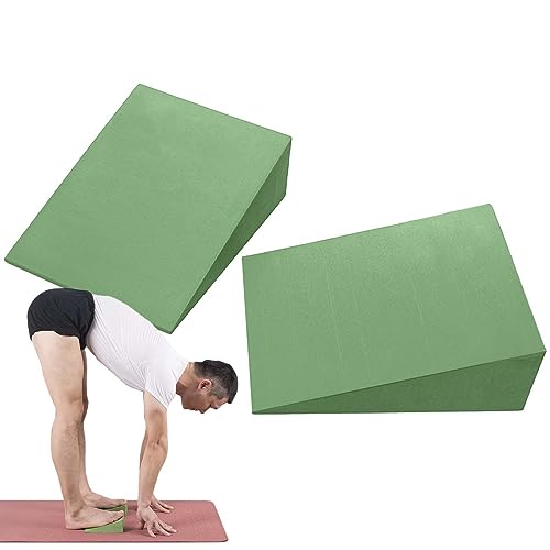 Holdes Yoga Keil - Professioneller Schaumstoffkeil Für Übungen,Wadendehnung, Kniepolster, Rückenstütze, Schaumstoff-Stretch-Schrägbretter Zur Verbesserung Der Unterschenkelkraft von Holdes