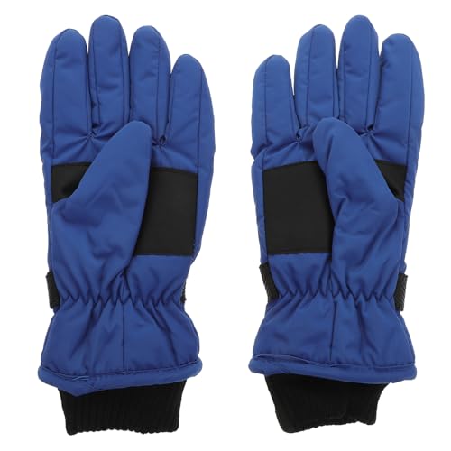 Holibanna 1 Paar Skihandschuhe Schneehandschuhe für Brille Skisocken Schneemobil winterhandschuhe ski Handschuhe Kind Outdoor Warmer Handschuh klassischer Handschuh Plane Blue von Holibanna