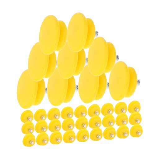 Holibanna 100St Schneeschuhstollen Eisgreifstiefel Steigeisenspitze Traktion rutschfeste Schuhe antirutsch Schuhe klemmbausteine kletternde Anti-Rutsch-Spikes skaten versorgung Abs Yellow von Holibanna